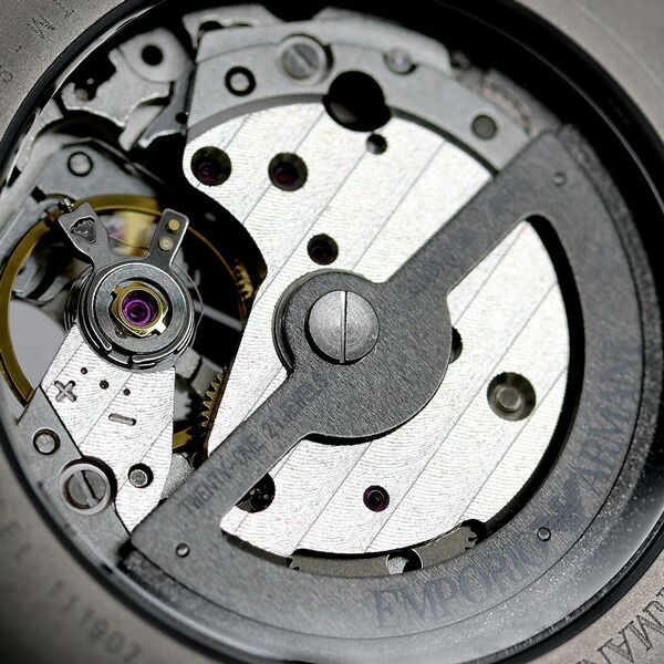 楽天市場 今ならポイント最大25 5倍 アルマーニ 時計 メカニコ 43mm 自動巻き メンズ 腕時計 Ar Emporio Armani エンポリオ アルマーニ オープンハート ブラック 腕時計のななぷれ