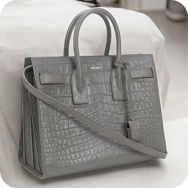 サンローラン　SAINT LAURENT　2way ショルダーバッグ　グレー サンローラン SAINT LAURENT 2way ショルダーバッグ グレー サン