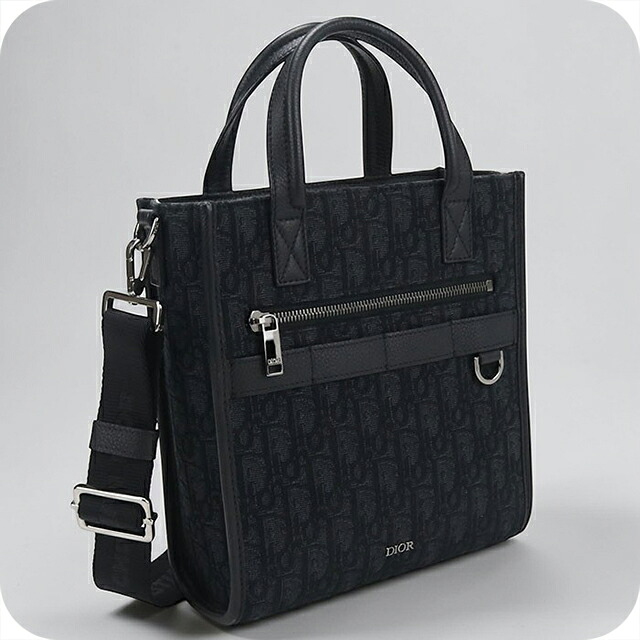 ＼4/15限定★2000円OFF+全品5倍／【中古】 ディオール トートバッグ メンズ ブランド Dior サファリ ノースサウス 2WAY ブラック 軽量 手提げ ブランド 高級 おしゃれ プレゼント 男性 実用的 かっこいい