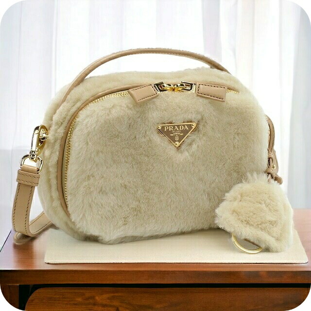 楽天市場】プラダ PRADA 希少 ハラコ レオパード ハンドバッグ