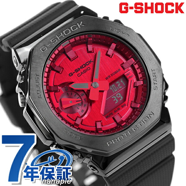 g-shock gショック GM-2100 8角形 クオーツ メンズ 腕時計 GM-2100B-4ADR CASIO カシオ レッド×ブラック  ジーショック 超可爱の