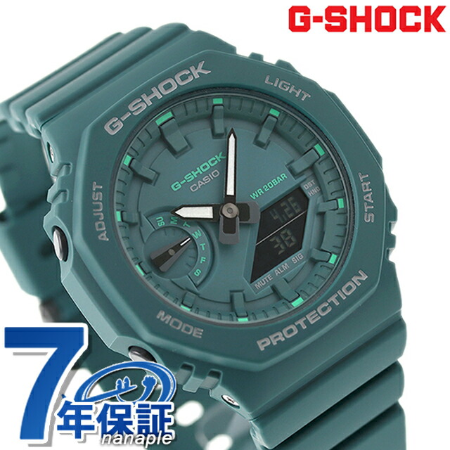 G-SHOCK GA-2100-1A3 アナデジ メンズ 腕時計 ブラック グリーン