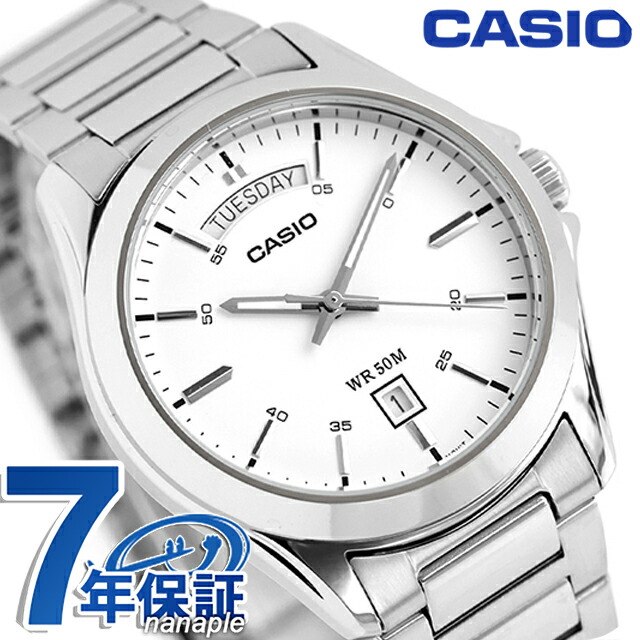 カシオ チープカシオ CASIO クォーツ 電池式 MTP-1370D-7A3V スタンダード 海外モデル メンズ チプカシ 腕時計 シンプル ブランド カシオ casio アナログ ホワイト 白 おしゃれ 防水 小さい 軽い かわいい プレゼント 実用的 学生 受験生 受験用 試験用 受験対応