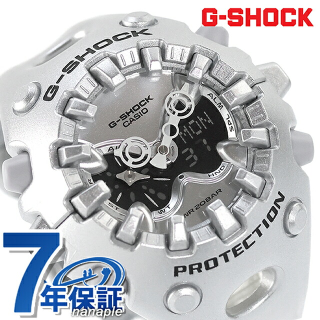 ＼2000円OFF+さらに9倍／ gショック ジーショック G-SHOCK ANALOG-DIGITAL クォーツ 電池式 GA-V01A-8A メンズ 腕時計 ブランド カシオ casio アナデジ シルバー おしゃれ 防水 軽い プレゼント 男性 実用的｜腕時計のななぷれ