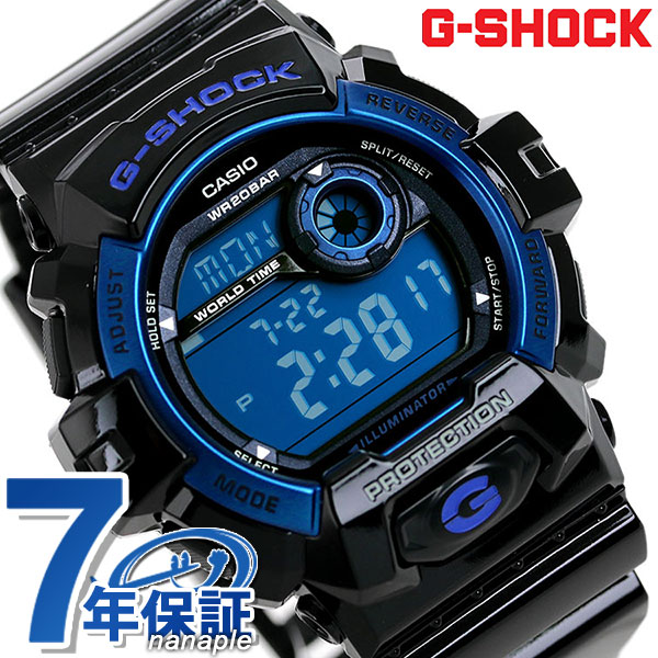 G-SHOCK CASIO G-8900A-1DR 腕時計 カシオ Gショック スタンダードモデル ブラック &times; ブルー 時計