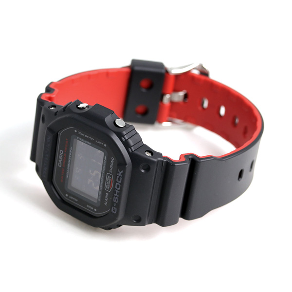 【楽天市場】g-shock CASIO DW-5600HR-1DR メンズ 腕時計 カシオ gショック ブラック ＆ レッド 時計 ジー