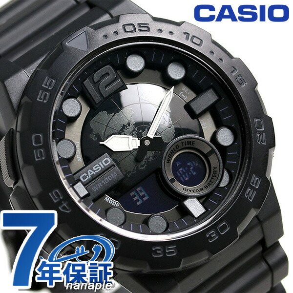 カシオ チープカシオ 規格 ワールド途絶え 腕時計 Aeq 100w 1bvdf Casio 櫂真っ黒 時計 Afic Association Org