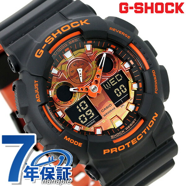 g shock ga 100 orange