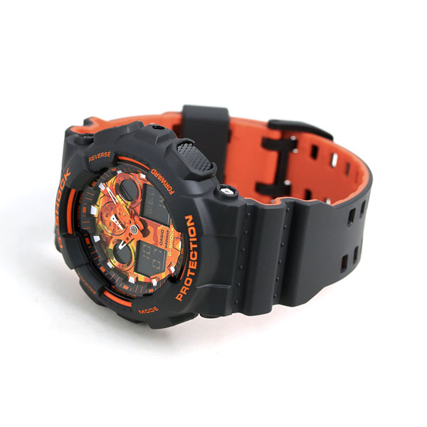 g shock ga 100 orange