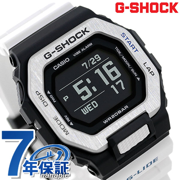 楽天市場 今ならポイント最大27倍 G Shock Gショック Gライド メンズ 腕時計 Gbx 100 7dr Casio カシオ 時計 Bluetooth タイドグラフ ブラック ホワイト 腕時計のななぷれ