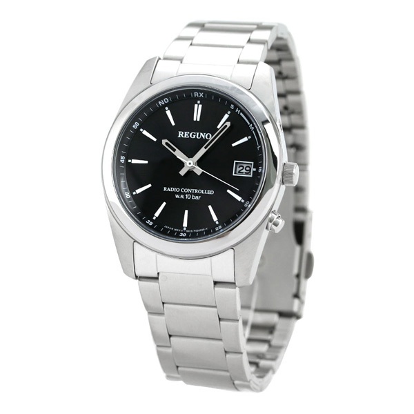 【楽天市場】シチズン REGUNO レグノ ソーラーテック電波時計 ブラック/バーインデックス RS25-0483H 腕時計 時計：腕時計のななぷれ