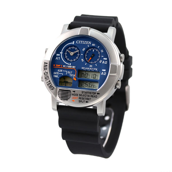 【楽天市場】シチズン レコードレーベル アナデジテンプ 流通限定モデル クロノグラフ クオーツ メンズ レディース 腕時計 JG0070