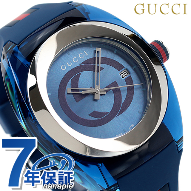 新品未使用】 GUCCI グッチ 時計 ブルー YA137104A | kamed.az