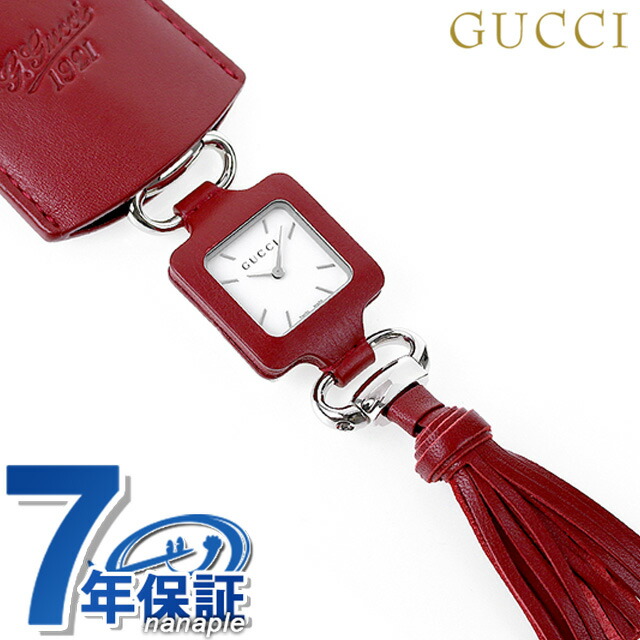 グッチ 時計 グッチ1921 革ベルト レディース クオーツ 懐中時計 ペンダントウォッチ 白 メンズ Gucci ホワイト