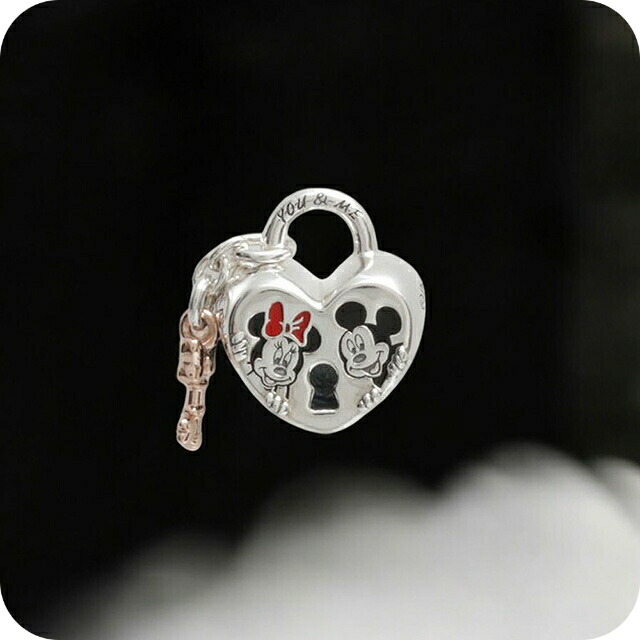 【楽天市場】パンドラ PANDORA Disney Mickey Mouse & Minnie Mouse Padlock Charm ...