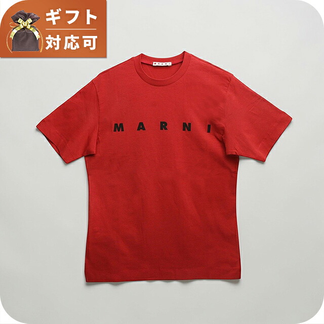 ＼2000円OFF+さらに13倍／ マルニ MARNI Tシャツ ロゴ コットン クルーネックT マルニキッズ MT135U-M002MV-M00RF-0M435-12Y レディース レッド Tシャツ ブランド
