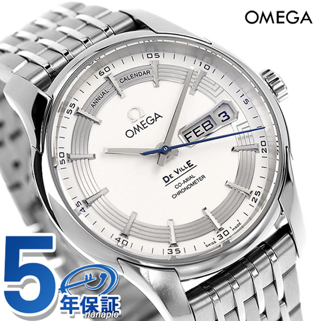  オメガ デビル アニュアル カレンダー 41MM 腕時計 431.30.41.22.02.001 OMEGA シルバー 新品 時計