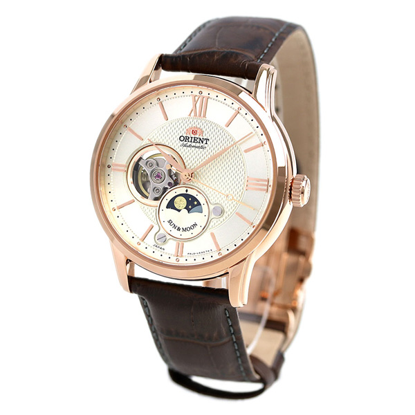 【楽天市場】オリエント 腕時計 ORIENT クラシック サン＆ムーン セミスケルトン 42mm RN-AS0002S：腕時計のななぷれ