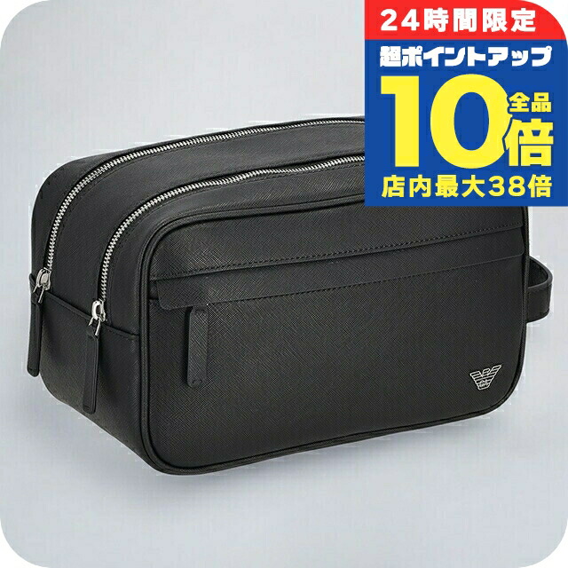 GIORGIO ARMANI セカンドバッグ クラッチバッグ 12万本物新品ジョルジオ アルマーニ GIORGIO ARMANI ロゴ カーフ
