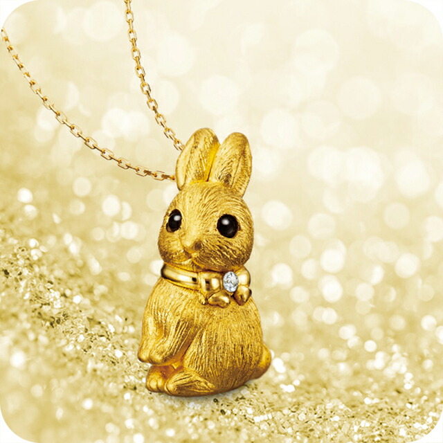 Ｋ18 うさぎモチーフペンダントトップ 楽天市場】ウサギ k18（ジュエリー・アクセサリー）の通販