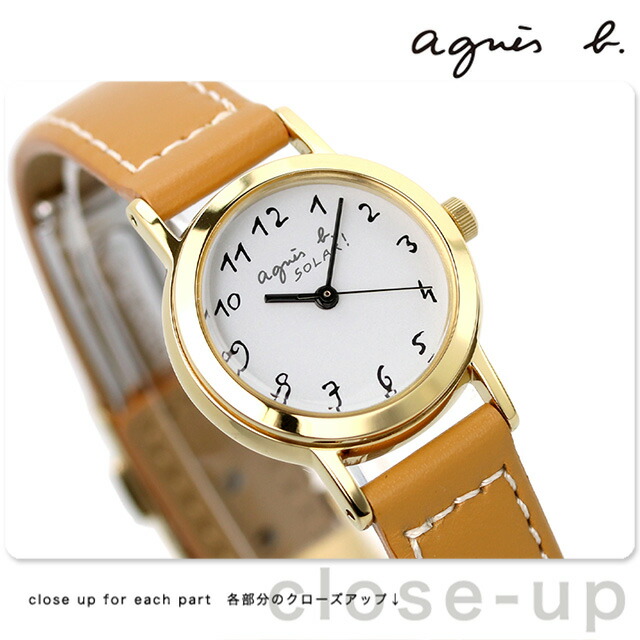 楽天市場 アニエスベー 時計 レディース ソーラー Fbsd980 Agnes B キャメル 革ベルト 腕時計 あす楽対応 腕時計のななぷれ