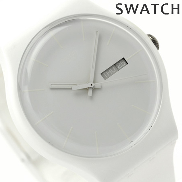 スウォッチ SWATCH 腕時計 スイス製 ニュージェント ホワイト・レーベル SUOW701 時計