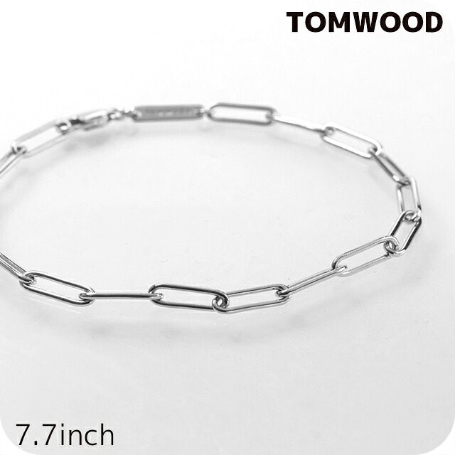 トムウッド ブレスレット メンズ レディース ブランド TOMWOOD Box Bracelet 7.7inch 100066 シルバー アクセサリー