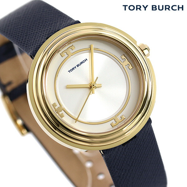レビューで送料無料 トリーバーチ 腕時計 レディース 時計 Tbw6101 Tory Burch ベイリー 34mm シルバー ブルー 革ベルト あす楽対応 激安単価で Www Faan Gov Ng