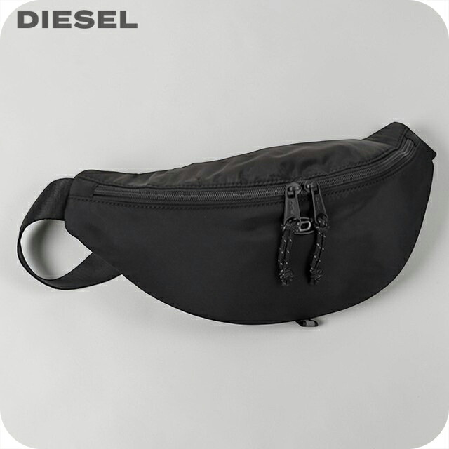 ＼2000円OFFクーポン／ ディーゼル ボディバッグ メンズ ブランド DIESEL X10311-P8166 T8013 ブラック 斜めがけ 軽量 小さめ ブランド 高級 おしゃれ プレゼント 男性 実用的 かっこいい