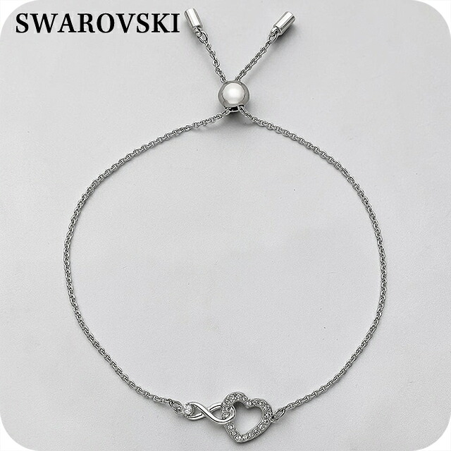 スワロフスキー ブレスレット レディース ブランド SWAROVSKI ハート 5524421 シルバー アクセサリー 腕輪 ジュエリー ブランド 高級 おしゃれ プレゼント 女性 実用的 かわいい｜腕時計のななぷれ 7,575円