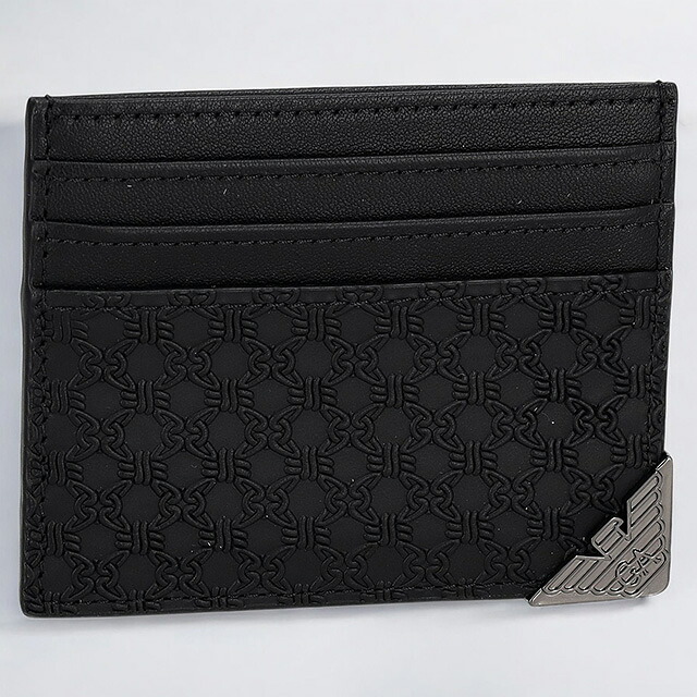 \2000円OFFクーポン/ エンポリオ・アルマーニ カードケース メンズ EMPORIO ARMANI YEM320YQ82X 80001 ブラック 定期入れ ブランド 高級 おしゃれ プレゼント 実用的