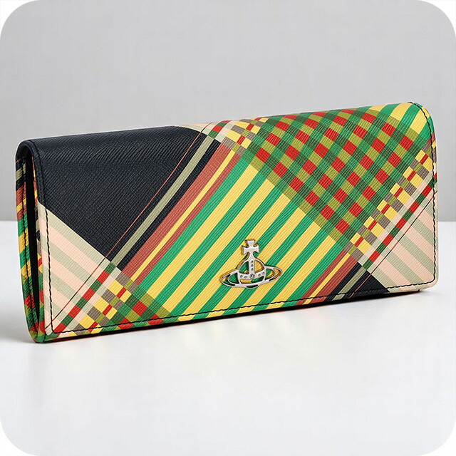 新品 Vivienne Westwood 長財布 GREEN MULTI Vivienne Westwood - 新品 ヴィヴィアン ウエストウッド