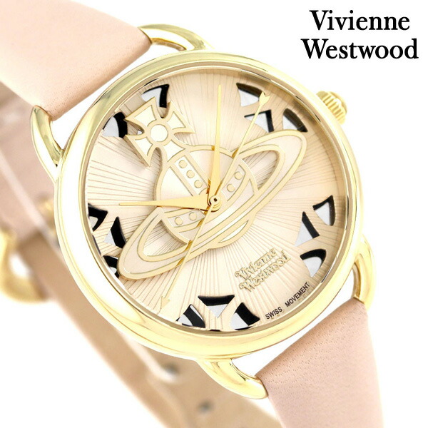 ヴィヴィアン 時計 レディース リーデンホール 33mm VV163BGPK Vivienne Westwood ゴールド 腕時計｜腕時計のななぷれ