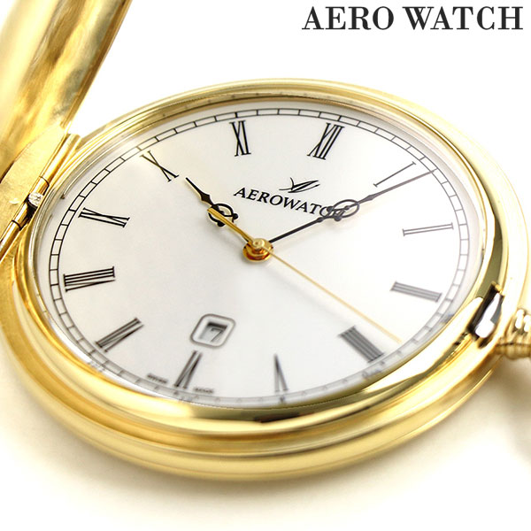 楽天市場】アエロウォッチ 懐中時計 ブランド ハンターケース 手巻き