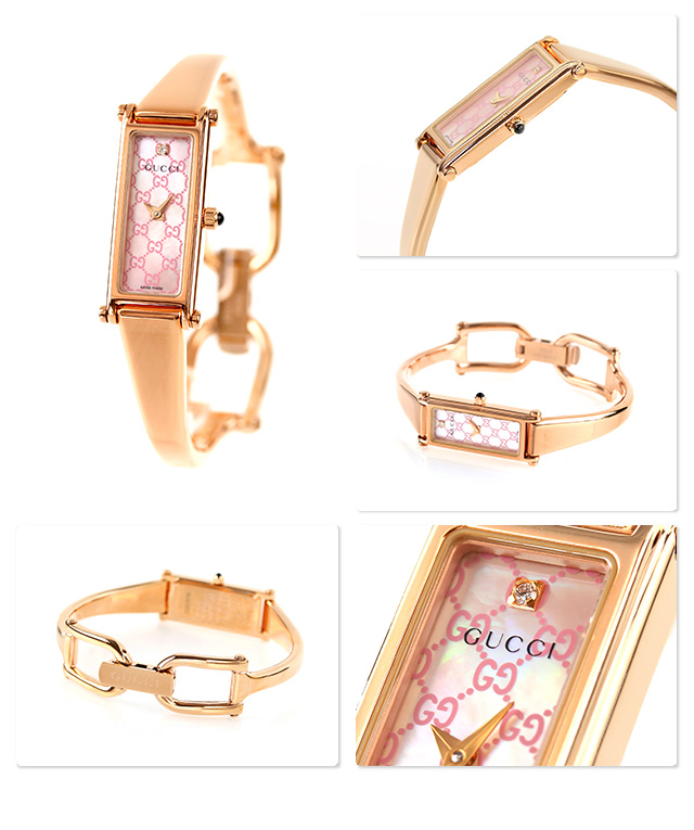 【楽天市場】グッチ 時計 レディース GUCCI 腕時計 1500 ダイヤモンド ピンクシェル × ピンクゴールド YA015559：腕時計のななぷれ