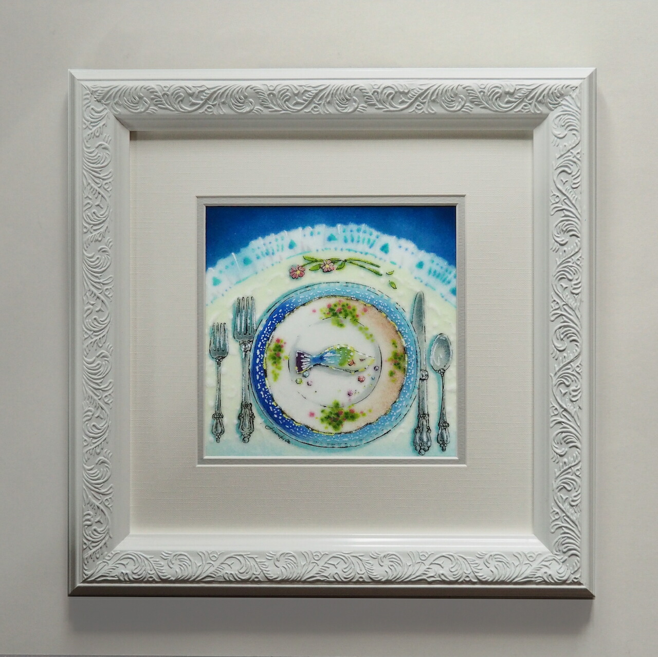 楽天市場】金魚 七宝焼 七宝焼き 七宝絵画 額 アート 水彩画 夏 絵