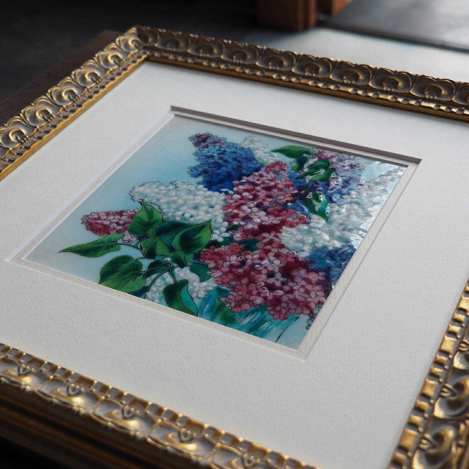 楽天市場】胡蝶蘭 コチョウラン 七宝焼 七宝焼き 七宝絵画 絵 絵画 額