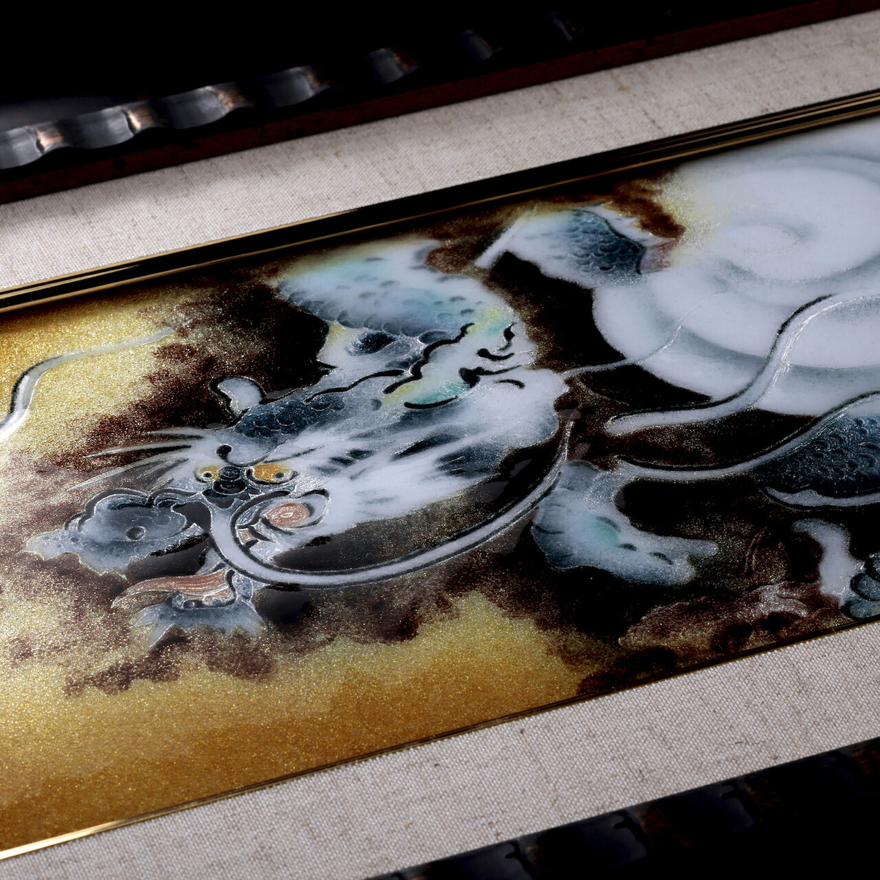 楽天市場】白馬の森 七風景画 七宝焼 七宝焼き 額 アート 水彩画 絵