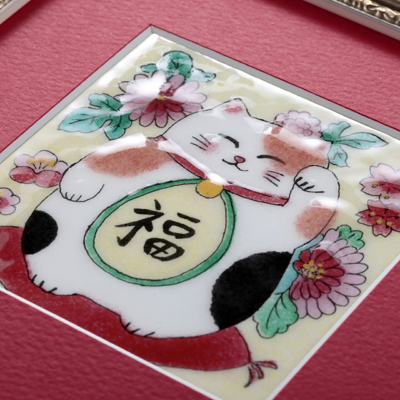 楽天市場】月夜のネコ ねこ 七宝焼 七宝焼き 七宝絵画 額 アート