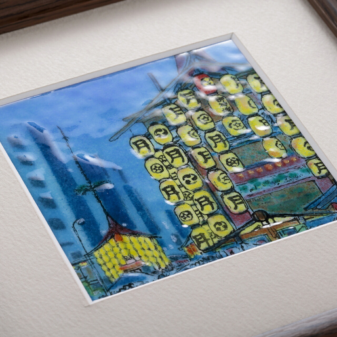 楽天市場】白馬の森 七風景画 七宝焼 七宝焼き 額 アート 水彩画 絵