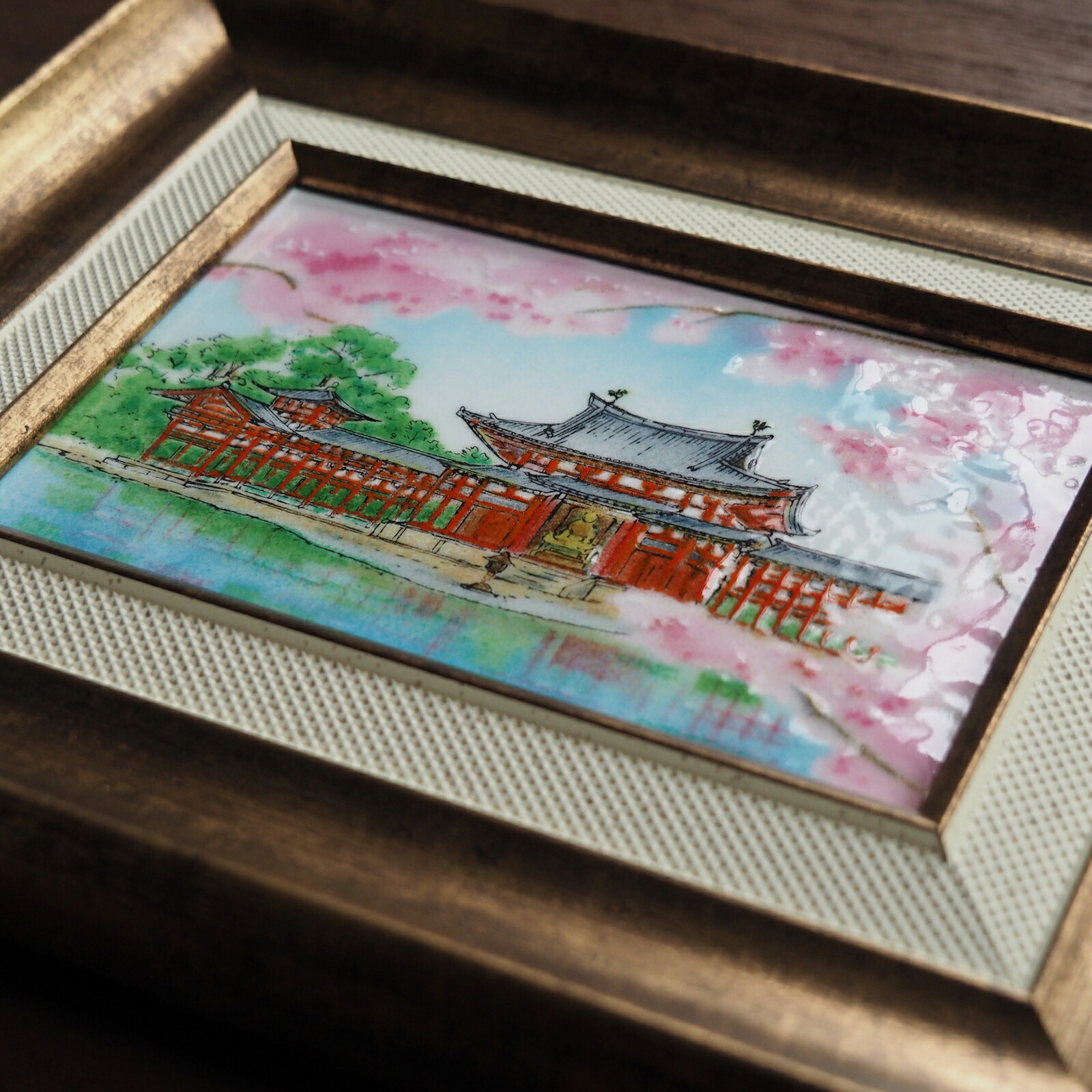 楽天市場】赤富士 七宝焼 七宝焼き 七宝絵画 絵 絵画 額 絵画額入り