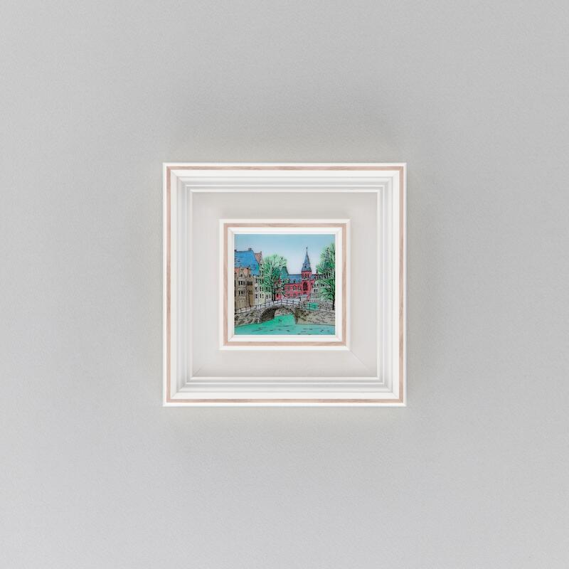 七宝焼　カワセミの絵画 木製フレーム付き　【1点物】 七宝焼 カワセミの絵画 木製フレーム付き 【1点物】