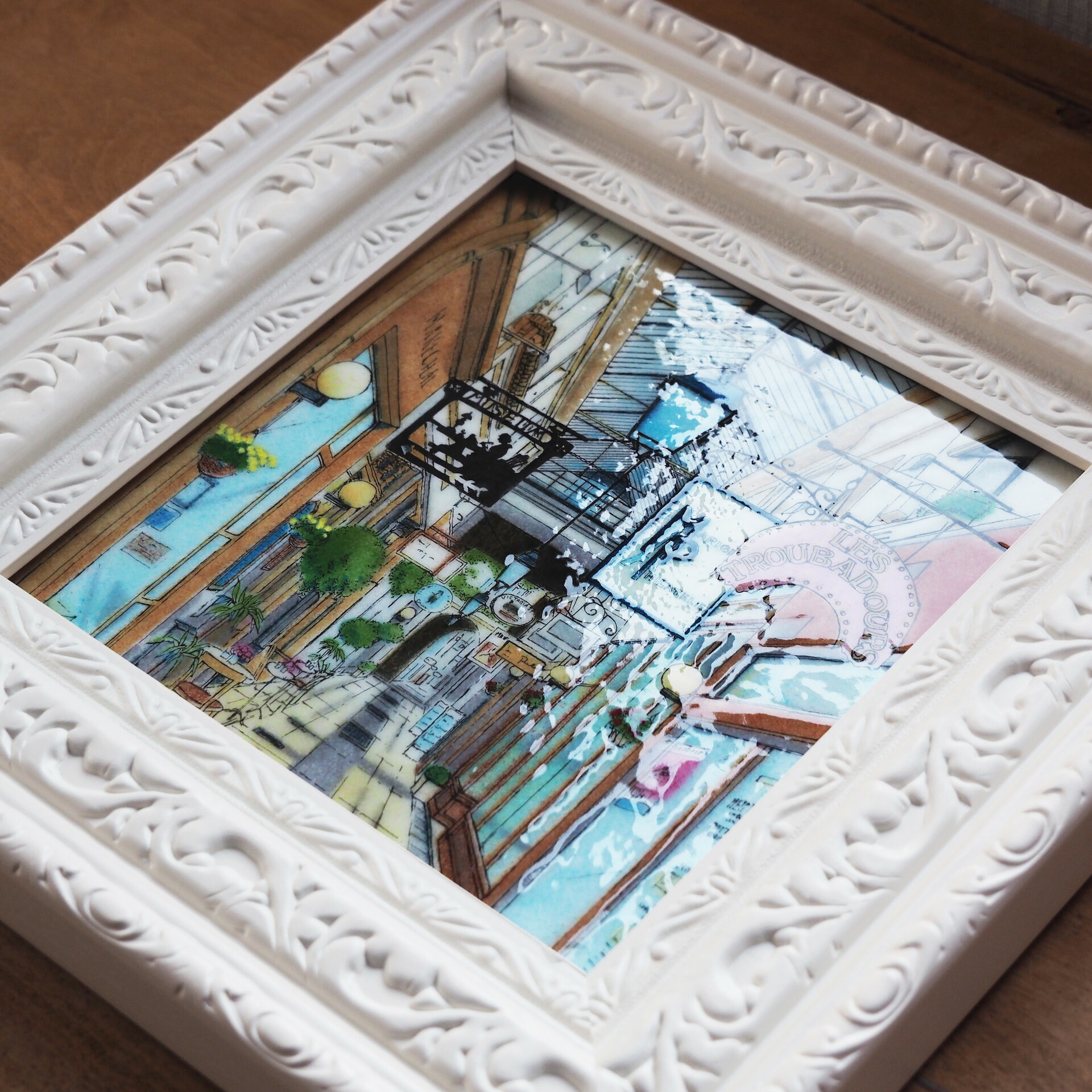 楽天市場】フランス 雑貨店 七宝 七宝焼 七宝焼き 七宝絵画 絵 絵画 額