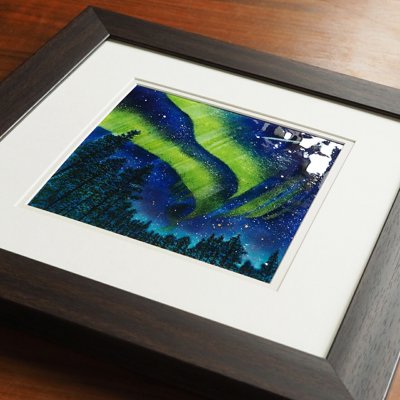 楽天市場】白馬の森 七風景画 七宝焼 七宝焼き 額 アート 水彩画 絵