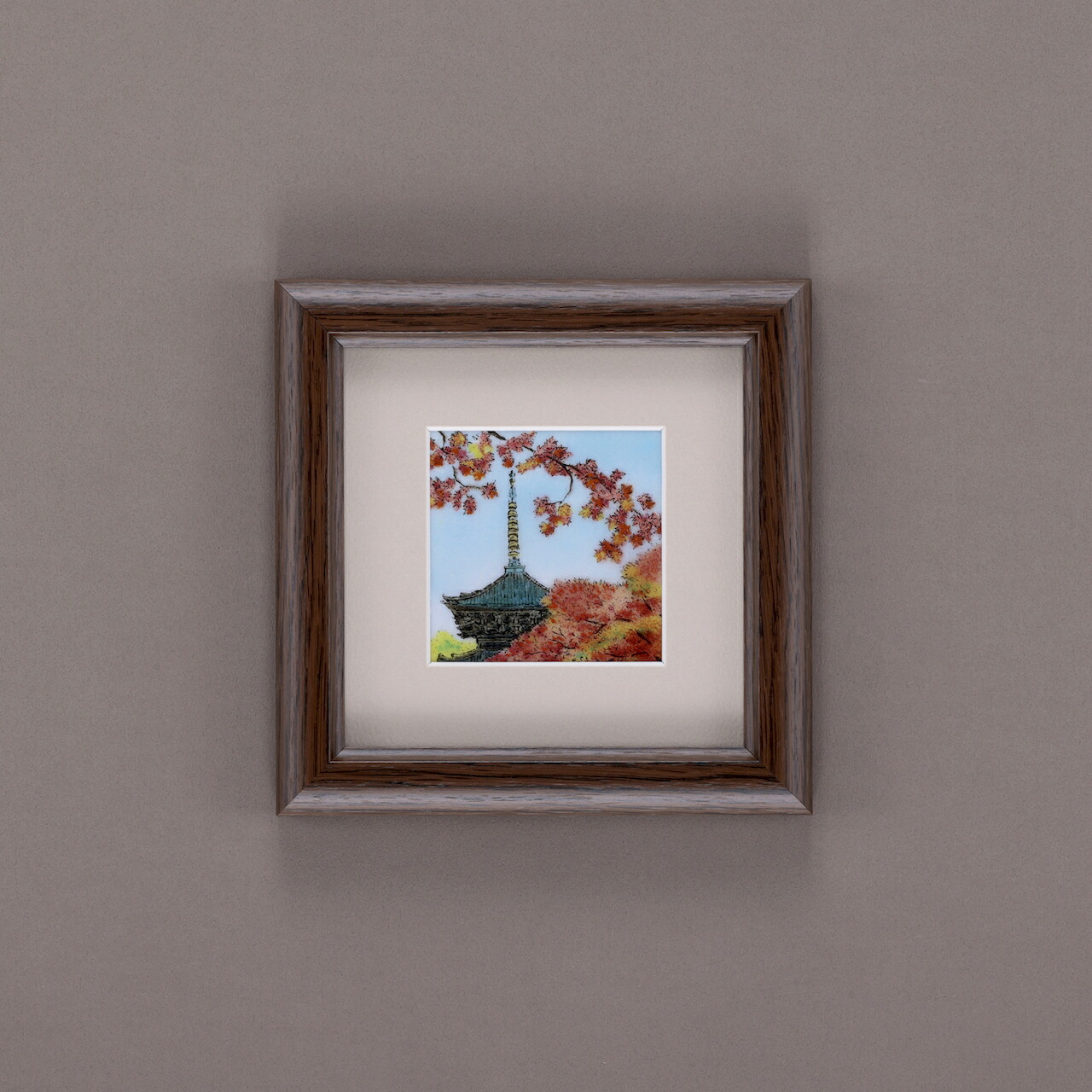七宝焼　秋　鹿と紅葉　額　絵画 楽天市場】おしどり 七宝 七宝焼 七宝焼き 七宝絵画 絵 絵画 額