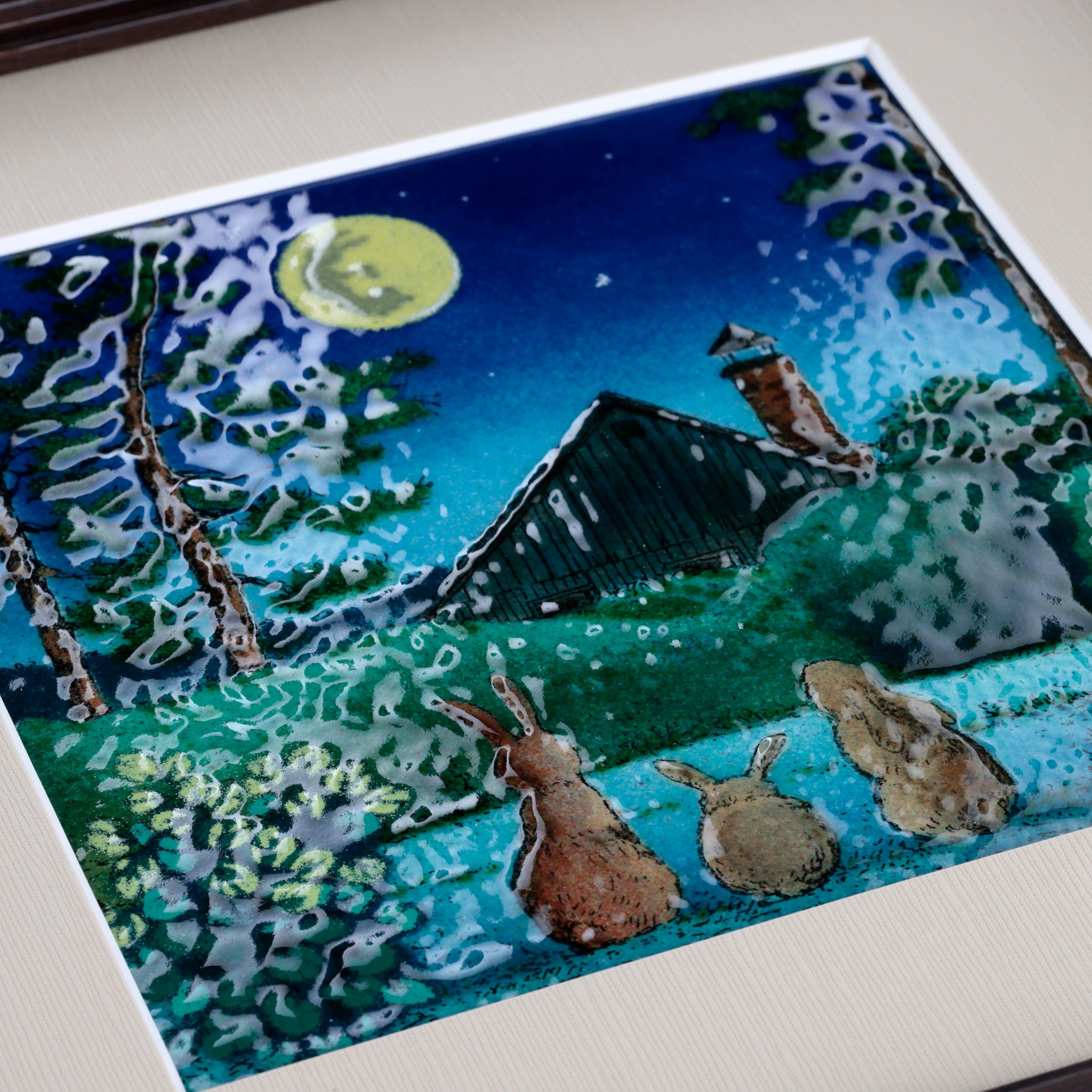 楽天市場】シャトー 七宝 七宝焼 額 アート 白馬 馬 壁飾り 油絵