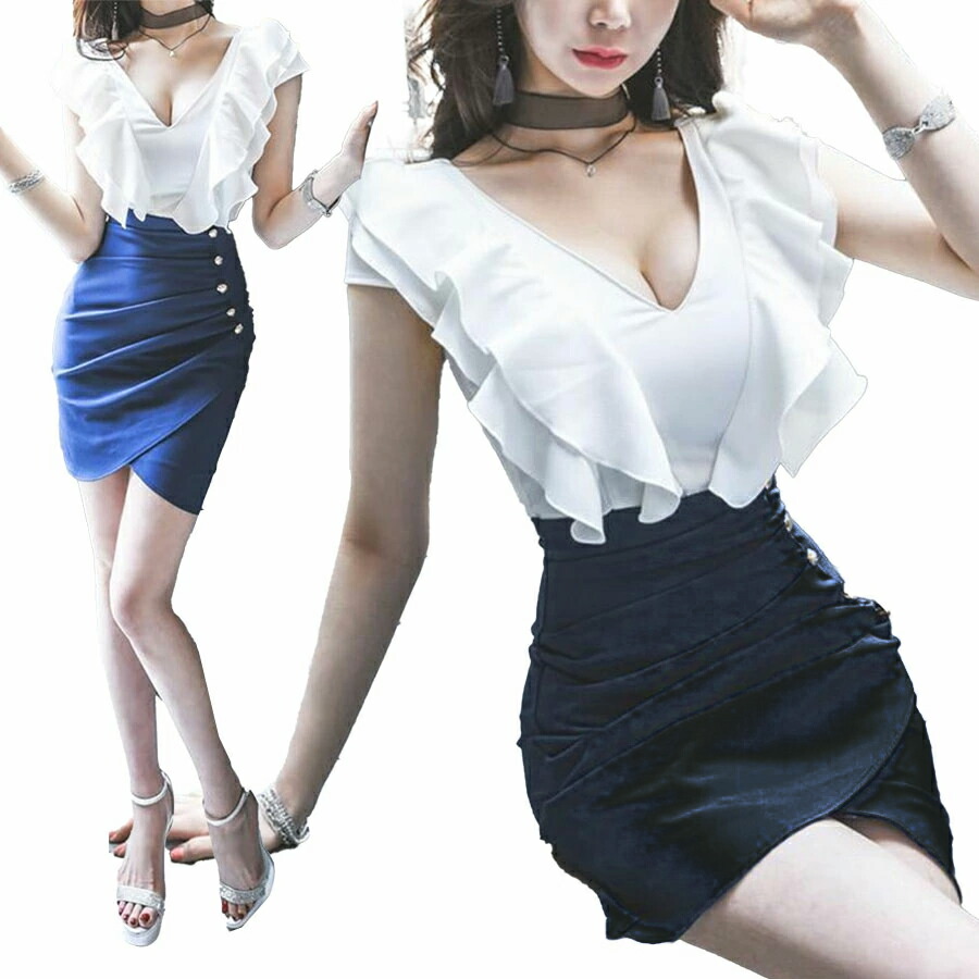 楽天市場】タイトワンピース ミニワンピース 大人 キャバドレス ドレス