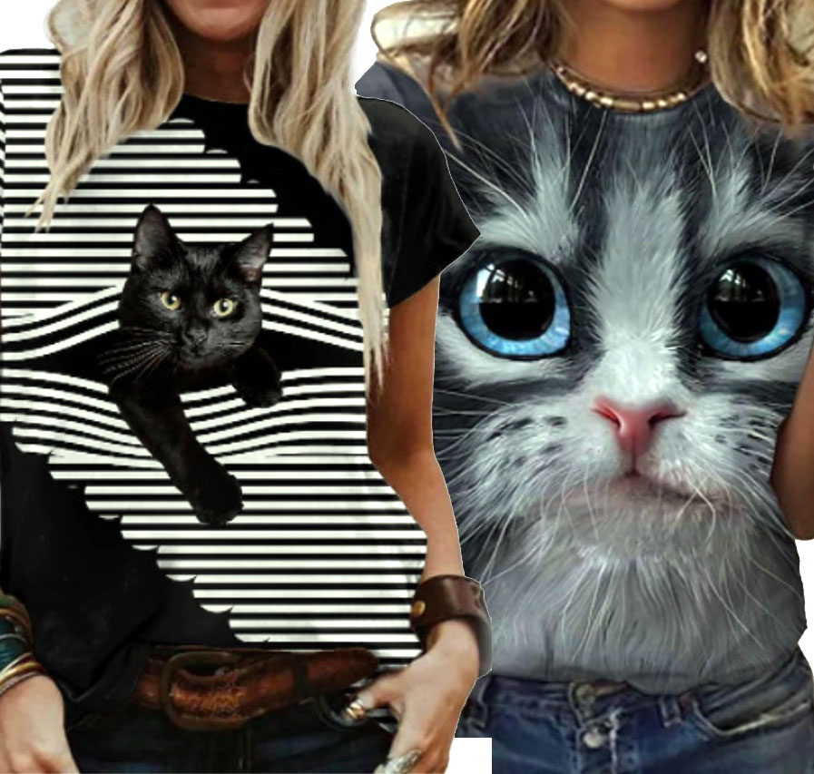 楽天市場】♪M~XL展開♪猫 Tシャツ 半袖 トップス カットソー