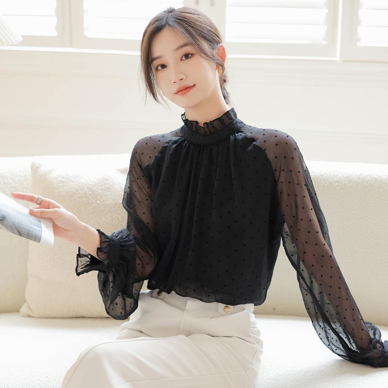 UNMINOU ドビーフリル ブラウス 黒 ブラック アンミヌ 半袖 トップス 楽天市場】【OUTLET SALE】トップス《シアードットキャミ付き