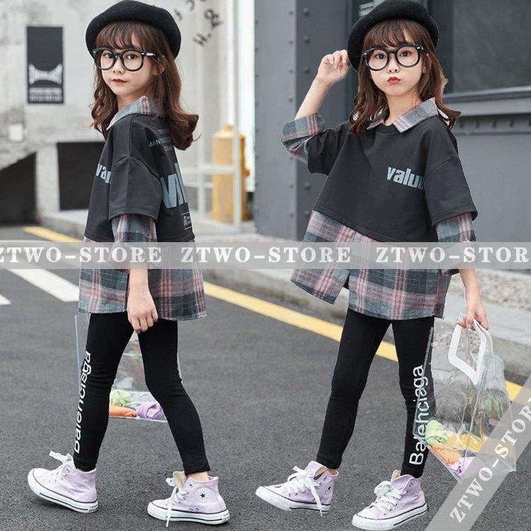 楽天市場】韓国子供服 キッズ セットアップ 女の子 秋服 通学着